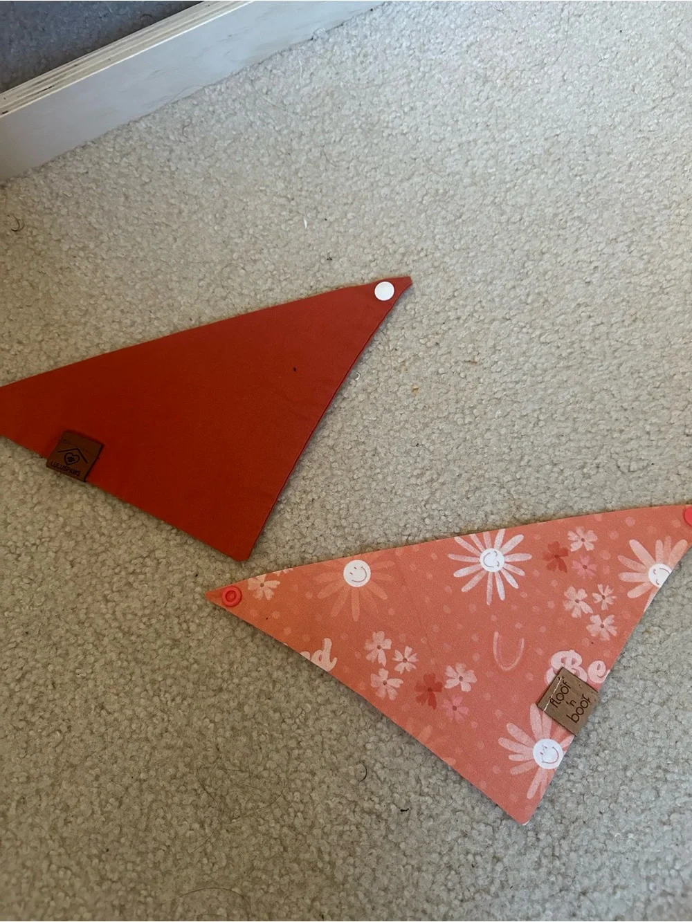 'Hot Pup Summer' & 'Be Kind' Coral Dog Bandana Set